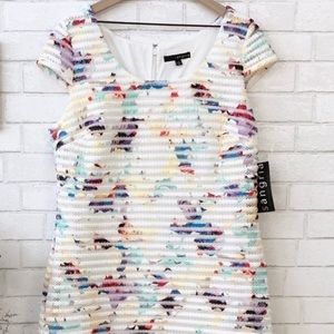 Sangria Sheath Textured Dress